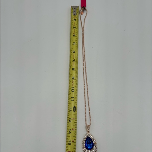 New Betsey Johnson Necklace.  Blue stone in true Betsey Johnson Vibes. - Picture 4 of 5